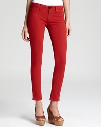 Punch up your denim portfolio with these boldly hued DL1961 skinny jeans. Punch up your denim portfolio with these boldly hued DL1961 skinny jeans.