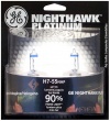 GE H7-55NHP/BP2 Nighthawk PLATINUM Headlight Bulbs, Pack of 2
