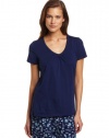 Nautica Sleepwear Women's Knit Solid Tee