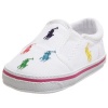 Ralph Lauren Layette Bal Harbour Crib Shoe (Infant/Toddler),White/Multi,2 M US Infant
