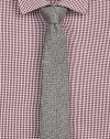 A richly textured herringbone pattern lends a contemporary feel to this dress wardrobe essential.About 3 wide40% viscose/30% wool/20% polyacetate/10% silkDry cleanMade in USA