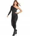 Go for a hot, high-impact look with this BCBGMAXAZRIA lace mini dress -- perfect for soiree style!