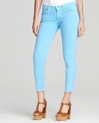 Ultra-skinny and electrically hued, these 7 For All Mankind skinny jeans master the color-pop denim trend with panache. Ultra-skinny and electrically hued, these 7 For All Mankind skinny jeans master the color-pop denim trend with panache.