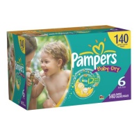 Pampers Baby Dry Diapers Economy Plus Pack Size 6, 140 Count Pampers Baby Dry Diapers Economy Plus Pack Size 6, 140 Count