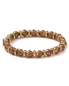 Supremely stackable and totally chic. It has to be Vanessa Mooney's bracelet collection, coolly crafted with a mix of copper and gold-plated beads.