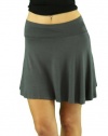 ToBeInStyle Women's Light Above Knee Elastic, Waist: Mini Skirt Short Fit