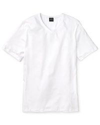 There's no such thing as too many: a trio of white cotton V neck tees keep you covered. By BOSS Black. There's no such thing as too many: a trio of white cotton V neck tees keep you covered. By BOSS Black.