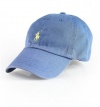Ralph Lauren Mens Classic Sport Cap W/ Ball Cap Hat - Blue/Ylw -