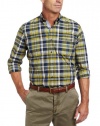 Nautica Men's Madras Plaid Long Sleeve Shirt