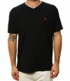 Polo Ralph Lauren Men's V-Neck Short Sleeve T-Shirt Polo Black PRL