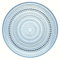 iittala Kastehelmi Dew Drop 10-1/2-Inch Diameter Round Glass Plates, Light Blue iittala Kastehelmi Dew Drop 10-1/2-Inch Diameter Round Glass Plates, Light Blue