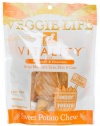 Dogswell Veggie Life Vitality Sweet Potato Chew Treats for All Dogs, 5-Ounce Pouches (Pack of 6)