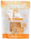 Dogswell Veggie Life Vitality Sweet Potato Chew Treats for All Dogs, 5-Ounce Pouches (Pack of 6)