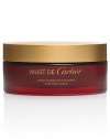 Must de Cartier Satin Body Cream. Soothing formula leaves skin moisturized and scented with the unexpected notes of Must de Cartier. 6.75 oz. 