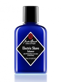 Designed for use with an electric razor, this lightweight, soothing balm provides superior skin conditioning and promotes a close, easy shave. Apply immediately before shaving to help stiffen and prop up whiskers for a closer, smoother electric shave. Gentle, natural astringents prep beard Lavender and Oat Kernel Flour soothe skin, reduces irritation Sunflower Seed Oil and Glycerin condition skin 3.3 oz.