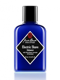 Designed for use with an electric razor, this lightweight, soothing balm provides superior skin conditioning and promotes a close, easy shave. Apply immediately before shaving to help stiffen and prop up whiskers for a closer, smoother electric shave. Gentle, natural astringents prep beard Lavender and Oat Kernel Flour soothe skin, reduces irritation Sunflower Seed Oil and Glycerin condition skin 3.3 oz. Designed for use with an electric razor, this lightweight, soothing balm provides superior skin conditioning and promotes a close, easy shave. Apply immediately before shaving to help stiffen and prop up whiskers for a closer, smoother electric shave. Gentle, natural astringents prep beard Lavender and Oat Kernel Flour soothe skin, reduces irritation Sunflower Seed Oil and Glycerin condition skin 3.3 oz.