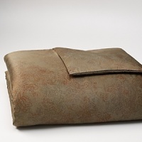 Abstracted paisley motifs in rust, aqua, olive, and aubergine are loosely collaged on a camel ground. Duvet has hidden button closure. Duvets, shams and comforters are self reversing. Coordinates with the Corrugated Stripe Sheets in Camel or the Pearl Edge Solid Sateen Sheets in Bear. Also coordinates with the Chenille Dash Blanket in Bear. Abstracted paisley motifs in rust, aqua, olive, and aubergine are loosely collaged on a camel ground. Duvet has hidden button closure. Duvets, shams and comforters are self reversing. Coordinates with the Corrugated Stripe Sheets in Camel or the Pearl Edge Solid Sateen Sheets in Bear. Also coordinates with the Chenille Dash Blanket in Bear.