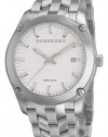 Burberry Men's BU1852 Herringbone White Dial Stainless Steel Bracelet Watch