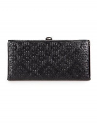 THE LOOKRectangular frame styleBeautifully woven leatherLogo clasp closureCenter zip compartmentTwo bill slotsTen card slotsOne transparent ID slotInside logo detailTHE MEASUREMENT7¾W X 3¾H X ½DTHE MATERIALWoven leatherFully linedORIGINImported THE LOOKRectangular frame styleBeautifully woven leatherLogo clasp closureCenter zip compartmentTwo bill slotsTen card slotsOne transparent ID slotInside logo detailTHE MEASUREMENT7¾W X 3¾H X ½DTHE MATERIALWoven leatherFully linedORIGINImported