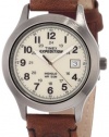 Timex Men's T49870 Expedition Metal Field Brown Leather Strap Watch