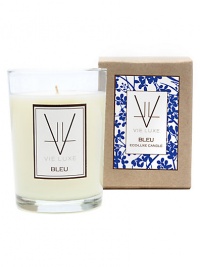 Inspired by a commitment to the environment: it's a luxury candle line with a conscience. A lush blend of natural soy wax and fragrance oils, each Eco-Luxe candle is finished with a cotton wick to produce a clean-burning, long-lasting, exquisitely fragrant candle. All components of the Eco-Luxe Collection are recycled, recyclable and/or biodegradable. BLEU contains fresh notes of Citron, Neroli, and Lily of the Valley. 6.5 oz. Burn time 45+ hours. Inspired by a commitment to the environment: it's a luxury candle line with a conscience. A lush blend of natural soy wax and fragrance oils, each Eco-Luxe candle is finished with a cotton wick to produce a clean-burning, long-lasting, exquisitely fragrant candle. All components of the Eco-Luxe Collection are recycled, recyclable and/or biodegradable. BLEU contains fresh notes of Citron, Neroli, and Lily of the Valley. 6.5 oz. Burn time 45+ hours.
