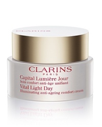 A vital breakthrough – the first anti-wrinkle skin care range that restores deep luminosity, so skin seems to light up from within. Revive skin luminosity and diminish visible signs of time on your skin. The results of the most recent breakthrough in anti-aging skin care, Vital Light Day helps reduce the appearance of wrinkles and restore luminosity from within. Recapture the health and vitality of youthful-looking skin. Cochlearia officinalis and Waltheria work together to enhance luminosity and help deliver smoother, firmer-looking skin.Spergularia extract helps reduce the appearance of dark spots, diminishing unevenness and unifying skin tone.Allergy tested. Non-comedogenic. A vital breakthrough – the first anti-wrinkle skin care range that restores deep luminosity, so skin seems to light up from within. Revive skin luminosity and diminish visible signs of time on your skin. The results of the most recent breakthrough in anti-aging skin care, Vital Light Day helps reduce the appearance of wrinkles and restore luminosity from within. Recapture the health and vitality of youthful-looking skin. Cochlearia officinalis and Waltheria work together to enhance luminosity and help deliver smoother, firmer-looking skin.Spergularia extract helps reduce the appearance of dark spots, diminishing unevenness and unifying skin tone.Allergy tested. Non-comedogenic.