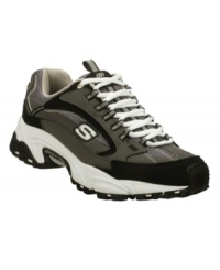 Pick your sport and this pair of men's athletic shoes from Skechers has your back. With the sleek design of these Nuovo Sport men's sneakers, you'll get ultimate support and traction whether you're scoring goals, points, runs or touchdowns. Pick your sport and this pair of men's athletic shoes from Skechers has your back. With the sleek design of these Nuovo Sport men's sneakers, you'll get ultimate support and traction whether you're scoring goals, points, runs or touchdowns.