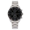 Seiko Men's SNDC47 Stainless Steel Chronograph Black Dial Watch