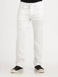 Effortless style and versatility defines this classic fit crafted in a clean wash that dresses up or down with ease.Five-pocket styleInseam, about 3498% cotton/2% elastaneMachine washImported Effortless style and versatility defines this classic fit crafted in a clean wash that dresses up or down with ease.Five-pocket styleInseam, about 3498% cotton/2% elastaneMachine washImported