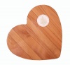 Out of the Woods of Oregon Heart 11-by-11-Inch Cutting Board