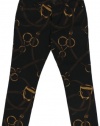 Lauren Jeans Co. Women's Petite Modern Skinny Equestrian Print Jeans (Black Multi) (12 Petite)