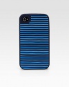 Sporty stripes add excitement to this sturdy phone cover.Rubber5W x 5H x 1DImported