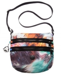 A variety of fun prints, dual front pockets and plenty of room inside to secure and organize your everyday essentials. This fun-loving bag by Kipling seamlessly unites fashion and function. A variety of fun prints, dual front pockets and plenty of room inside to secure and organize your everyday essentials. This fun-loving bag by Kipling seamlessly unites fashion and function.