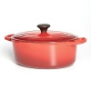 For nearly a century, Le Creuset has handcrafted enameled cast iron cookware of superlative quality, durability and versatility. Designed specifically to enhance the slow-cooking process by evenly distributing heat and locking in the optimal amount of moisture, the Signature Collection round French Oven blends the best of the past with the latest innovations for comfort and functionality.