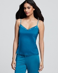 Lace and mesh detailing infuse this cami with modern appeal. From Calvin Klein Underwear. Lace and mesh detailing infuse this cami with modern appeal. From Calvin Klein Underwear.