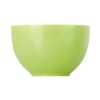 Sophisticated dinnerware with a rim of color to as vibrancy to the dinner table.