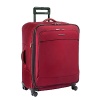 An ideal travel bag for extended trips, this 27 expandable rolling spinner offers more packing capacity on demand. Spacious main compartment allows bag to be organized with incredible ease. Wide nylon garment securing panels keep clothes in place, minimizing wrinkles. Four double-swivel wheels allow 360° navigation. Tuff-lite fabric is strong, lightweight and abrasion resistant.