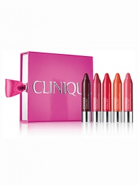 Give lips mouth-watering moisture and a hint of soft shine. Five juicy shades of award-winning Chubby Stick Moisturizing Lip Colour Balm are just what dry, delicate lips need to feel comfortably soft and smooth. In a range to take her through the holiday season-including two new shades. Give lips mouth-watering moisture and a hint of soft shine. Five juicy shades of award-winning Chubby Stick Moisturizing Lip Colour Balm are just what dry, delicate lips need to feel comfortably soft and smooth. In a range to take her through the holiday season-including two new shades.