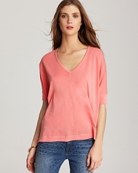 Extra slouchy equals extra sexy in this oversized Splendid top. Pair with a chunky bangle and your favorite skinny jeans for a chic day or night look. Extra slouchy equals extra sexy in this oversized Splendid top. Pair with a chunky bangle and your favorite skinny jeans for a chic day or night look.