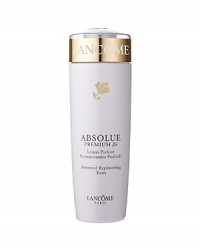 Lancôme Laboratories sets a new standard in age-targeted skincare with Absolue Premium ßx Toner to visibly replenish, repair and rejuvenate skin. As part of your replenishing skincare routine, Absolue Premium ßx Toner-enriched with Pro-Xylane™ and with the replenishing ßio-Network™ of Wild Yam, Soy and Sea Algae-is designed to:• Complete your cleansing regimen and intensely moisturize skin.• Help to give skin clarity and firmness.• Leave the skin feeling more replenished.Exceptional results:• Immediately, skin is more supple, moisturized and radiant.• Day after day, skin feels more toned, elastic. Complexion is more luminous.For optimal results, use with Absolue Premium ßx Advanced Replenishing Cream Cleanser.DERMATOLOGIST-TESTED FOR SAFETY.*PATENTS-PENDING. Lancôme Laboratories sets a new standard in age-targeted skincare with Absolue Premium ßx Toner to visibly replenish, repair and rejuvenate skin. As part of your replenishing skincare routine, Absolue Premium ßx Toner-enriched with Pro-Xylane™ and with the replenishing ßio-Network™ of Wild Yam, Soy and Sea Algae-is designed to:• Complete your cleansing regimen and intensely moisturize skin.• Help to give skin clarity and firmness.• Leave the skin feeling more replenished.Exceptional results:• Immediately, skin is more supple, moisturized and radiant.• Day after day, skin feels more toned, elastic. Complexion is more luminous.For optimal results, use with Absolue Premium ßx Advanced Replenishing Cream Cleanser.DERMATOLOGIST-TESTED FOR SAFETY.*PATENTS-PENDING.