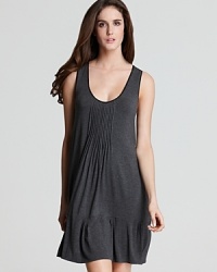 Feel comfortably adorable in this cute chemise from DKNY.