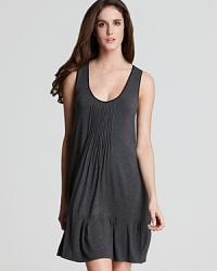 Feel comfortably adorable in this cute chemise from DKNY. Feel comfortably adorable in this cute chemise from DKNY.