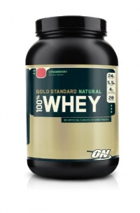 Optimum Nutrition 100% Whey Gold Standard Natural Whey, Strawberry, 2 Pound