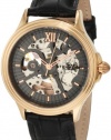 Stuhrling Original Men's 167.334569 Classic Delphi Priam Automatic Skeleton Rose Tone Watch