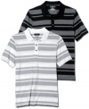 Day to day. From casual Fridays to a bite after work, this striped shirt from Alfani fits in any day of the week. (Clearance)
