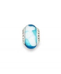 Lustrous, swirling Murano glass creates a pleasing pattern on this sterling silver bead. Donatella is a playful collection of charm bracelets and necklaces that can be personalized to suit your style! Available exclusively at Macy's. Lustrous, swirling Murano glass creates a pleasing pattern on this sterling silver bead. Donatella is a playful collection of charm bracelets and necklaces that can be personalized to suit your style! Available exclusively at Macy's.