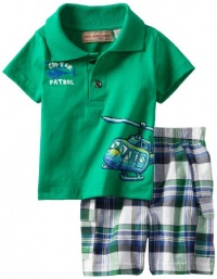 Kids Headquarters Baby-boys Newborn Polo Top With Cargo Short, Dark Green, 6-9 Months Kids Headquarters Baby-boys Newborn Polo Top With Cargo Short, Dark Green, 6-9 Months