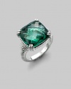 From the Giftables Collection. A brilliant green quartz stone in a four-prong sterling silver setting.Green quartz Sterling silver Width, about ½ Imported Additional Information Women's Ring Size Guide 