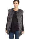 THE LOOKVariegated faux fur design Round necklineFront fur hook closuresSleevelessSeam pocketsTHE FITAbout 29 from shoulder to hemTHE MATERIALPolyester/acrylicCARE & ORIGINDry cleanImportedModel shown is 5'10 (177cm) wearing US size Small. 