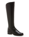 Command the room in these military influenced tall boots from designer Stuart Weitzman.
